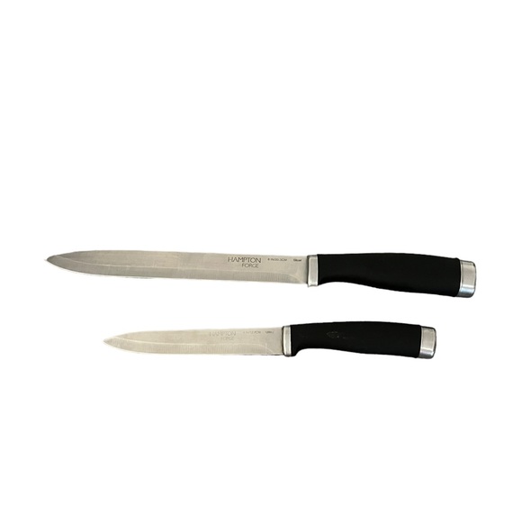 Hampton Forge Epicure Superior Steel No Stain 8” Slicer & 5” Utility Knife Set - Picture 1 of 8